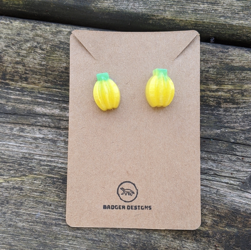 Handcrafted Banana Earrings